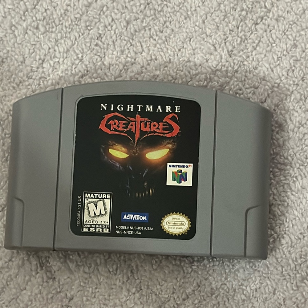 Nintendo 64 Nightmare Creatures, video game